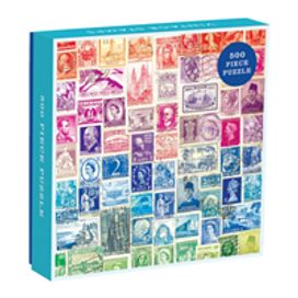 Phat Dog Vintage Stamps 500 Piece Puzzle