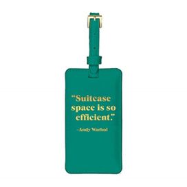 Andy Warhol Quotation Luggage Tag Andy Warhol Quotation Luggage Tag