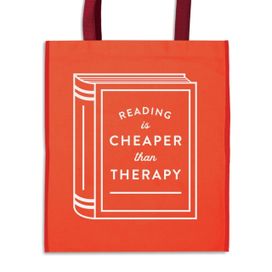 Reading is Cheaper Than Therapy Reusable Shopping Bag Reading is Cheaper Than Therapy Reusable Shopping Bag