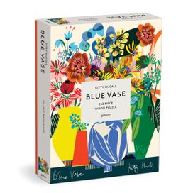 Kitty Mccall Blue Vase 250 Piece Wood Puzzle