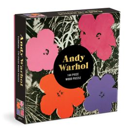 Andy Warhol Flowers 144 Piece Wood Puzzle Andy Warhol Flowers 144 Piece Wood Puzzle