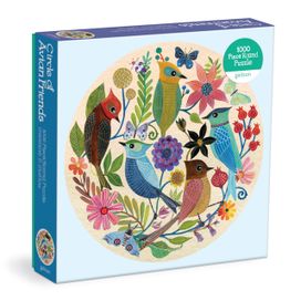 Circle of Avian Friends 1000 Piece Round Puzzle Circle of Avian Friends 1000 Piece Round Puzzle