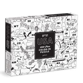Maptote Usa Color-in 1000 Piece Puzzle Maptote Usa Color-in 1000 Piece Puzzle