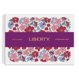 Liberty Scalloped Shaped Notecard Set