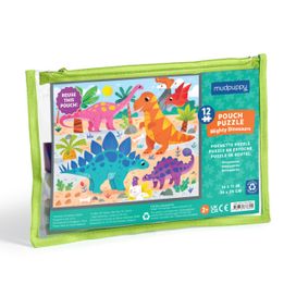 Mighty Dinosaurs 12 Piece Pouch Puzzle Mighty Dinosaurs 12 Piece Pouch Puzzle