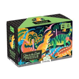 Dinosaur Park 100 Piece Glow in the Dark Puzzle Dinosaur Park 100 Piece Glow in the Dark Puzzle