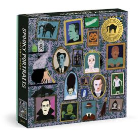 Spooky Portraits 500 Piece Foil Puzzle Spooky Portraits 500 Piece Foil Puzzle