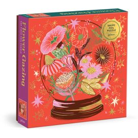 Flower Gazing 500 Piece Foil Puzzle Flower Gazing 500 Piece Foil Puzzle