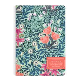William Morris Bower Handmade Embroidered B5 Journal William Morris Bower Handmade Embroidered B5 Journal