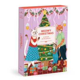 Meowy Christmas 12 Days of Puzzles 500 Piece Countdown