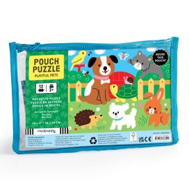 Playful Pets 12 Piece Pouch Puzzle Playful Pets 12 Piece Pouch Puzzle