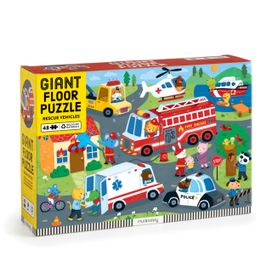 Rescue Vehicles 48 Piece Giant Floor Puzzle Rescue Vehicles 48 Piece Giant Floor Puzzle