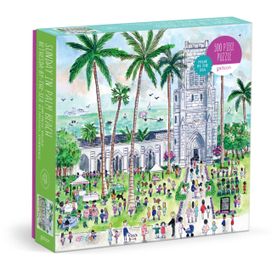 Michael Storrings Sunday in Palm Beach Bethesda by the Sea 500 Piece Puzzle Michael Storrings Sunday in Palm Beach Bethesda by the Sea 500 Piece Puzzle