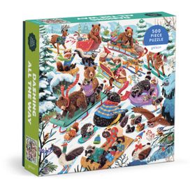 Dashing All The Way 500 Piece Puzzle