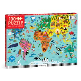 Map Of The World 100 Piece Puzzle