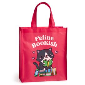 Feline Bookish Reusable Shopping Bag Feline Bookish Reusable Shopping Bag