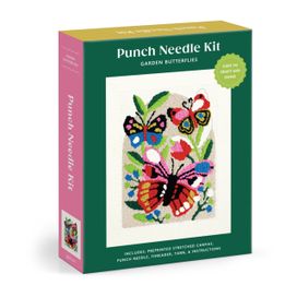 Garden Butterflies Punch Needle Kit Garden Butterflies Punch Needle Kit