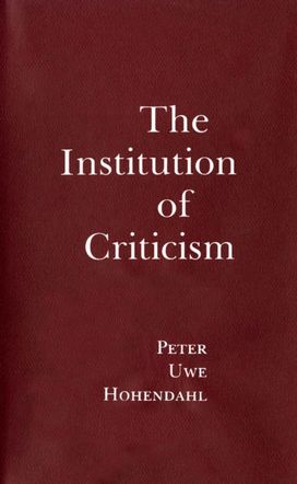 Institution of Criticism Institution of Criticism
