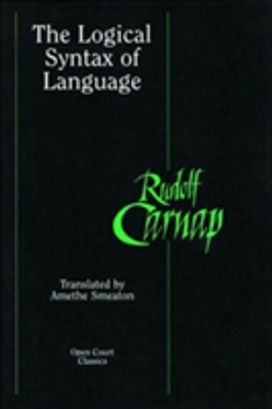 Logical Syntax of Language Logical Syntax of Language