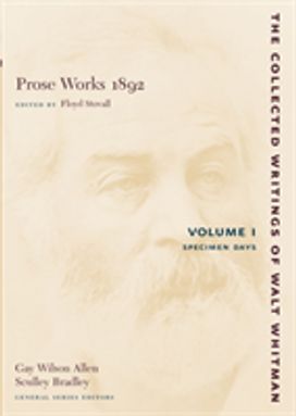 Prose Works 1892: Volume I