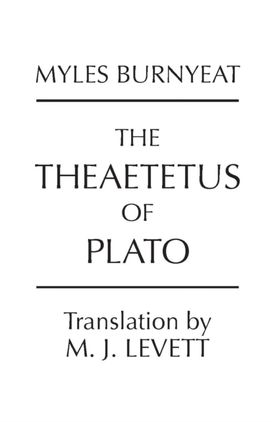 Theaetetus of Plato Theaetetus of Plato