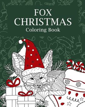 Fox Christmas Coloring Book