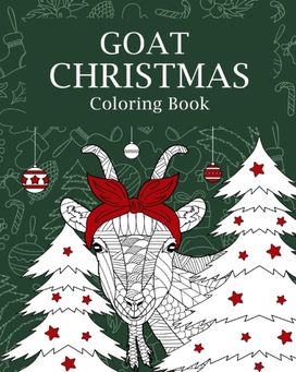 Goat Christmas Coloring Book Goat Christmas Coloring Book