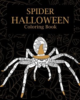 Spider Halloween Coloring Book Spider Halloween Coloring Book