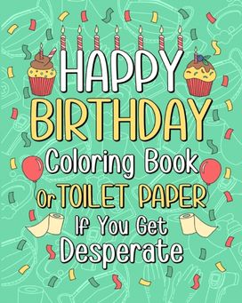 Happy Birthday Coloring Book