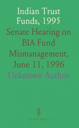 Indian Trust Funds, 1995 Indian Trust Funds, 1995
