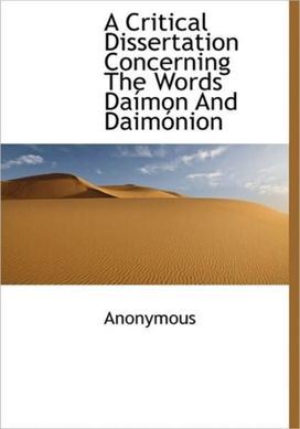 A Critical Dissertation Concerning the Words Da Mon and Daim Nion
