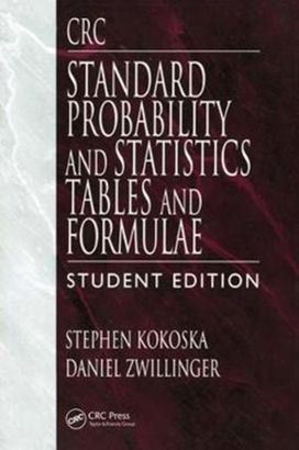Crc Standard Probability and Statistics Tables and Formulae, Student Edition