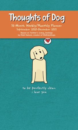 Thoughts of Dog 16-Month 2020-2021 Weekly/monthly Planner Calendar Thoughts of Dog 16-Month 2020-2021 Weekly/monthly Planner Calendar
