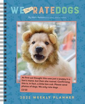 Weonlyratedogs 2022 Weekly Planner Calendar