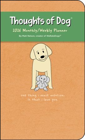 Thoughts of Dog 12-Month 2026 Weekly/Monthly Planner Calendar Thoughts of Dog 12-Month 2026 Weekly/Monthly Planner Calendar