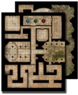 Gamemastery Flip-Mat: Ancient Dungeon