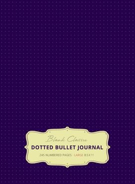Large 8.5 X 11 Dotted Bullet Journal (Eggplant #11) Hardcover - 245 Numbered Pages