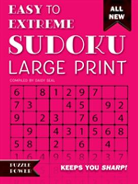 Easy to Extreme Sudoku Large Print (Pink) Easy to Extreme Sudoku Large Print (Pink)