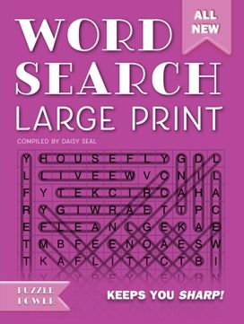 Word Search Large Print (Purple)
