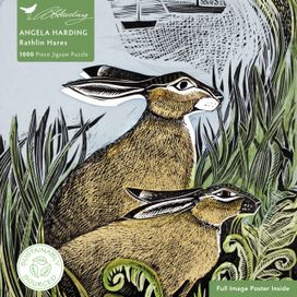 Adult Sustainable Jigsaw Puzzle Angela Harding: Rathlin Hares Adult Sustainable Jigsaw Puzzle Angela Harding: Rathlin Hares