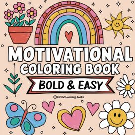 Bold & Easy Motivational Coloring Book