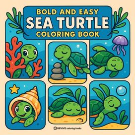 Bold & Easy Sea Turtle Coloring Book