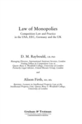 Law of Monopolies Law of Monopolies