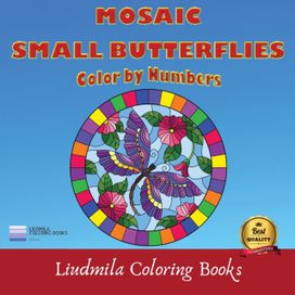 Mosaic Small Butterflies Color by Numbers Mosaic Small Butterflies Color by Numbers