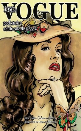 Vogue 1950S Pocket Size Adult Coloring Book Vogue 1950S Pocket Size Adult Coloring Book