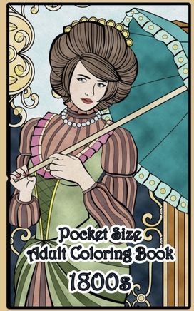 1800's Pocket Size Adult Coloring Book 1800's Pocket Size Adult Coloring Book
