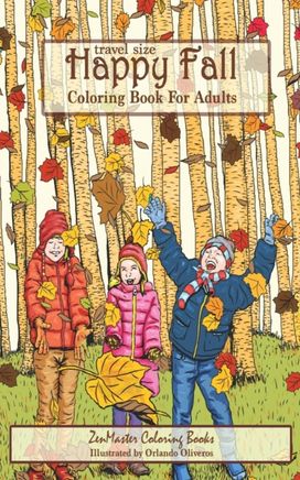 Travel Size Happy Fall Coloring Book for Adults Travel Size Happy Fall Coloring Book for Adults