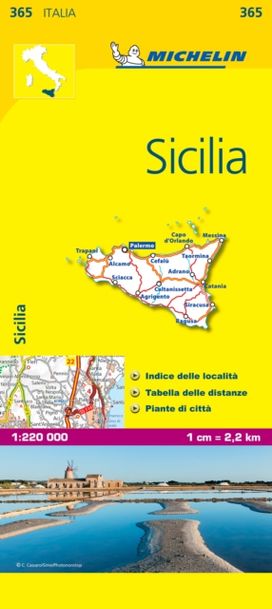 Sicily - Michelin Local Map 365 Sicily - Michelin Local Map 365