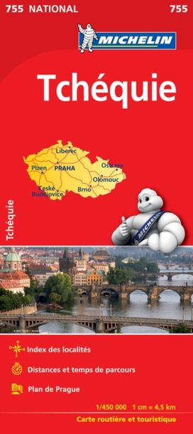 Czechia - Michelin National Map 755 Czechia - Michelin National Map 755