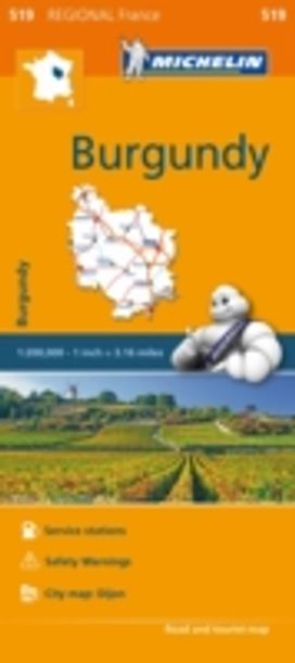 Burgundy - Michelin Regional Map 519